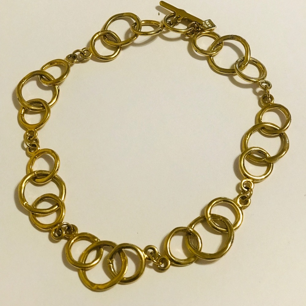 Vintage Anne Klein gold necklace 18 inch